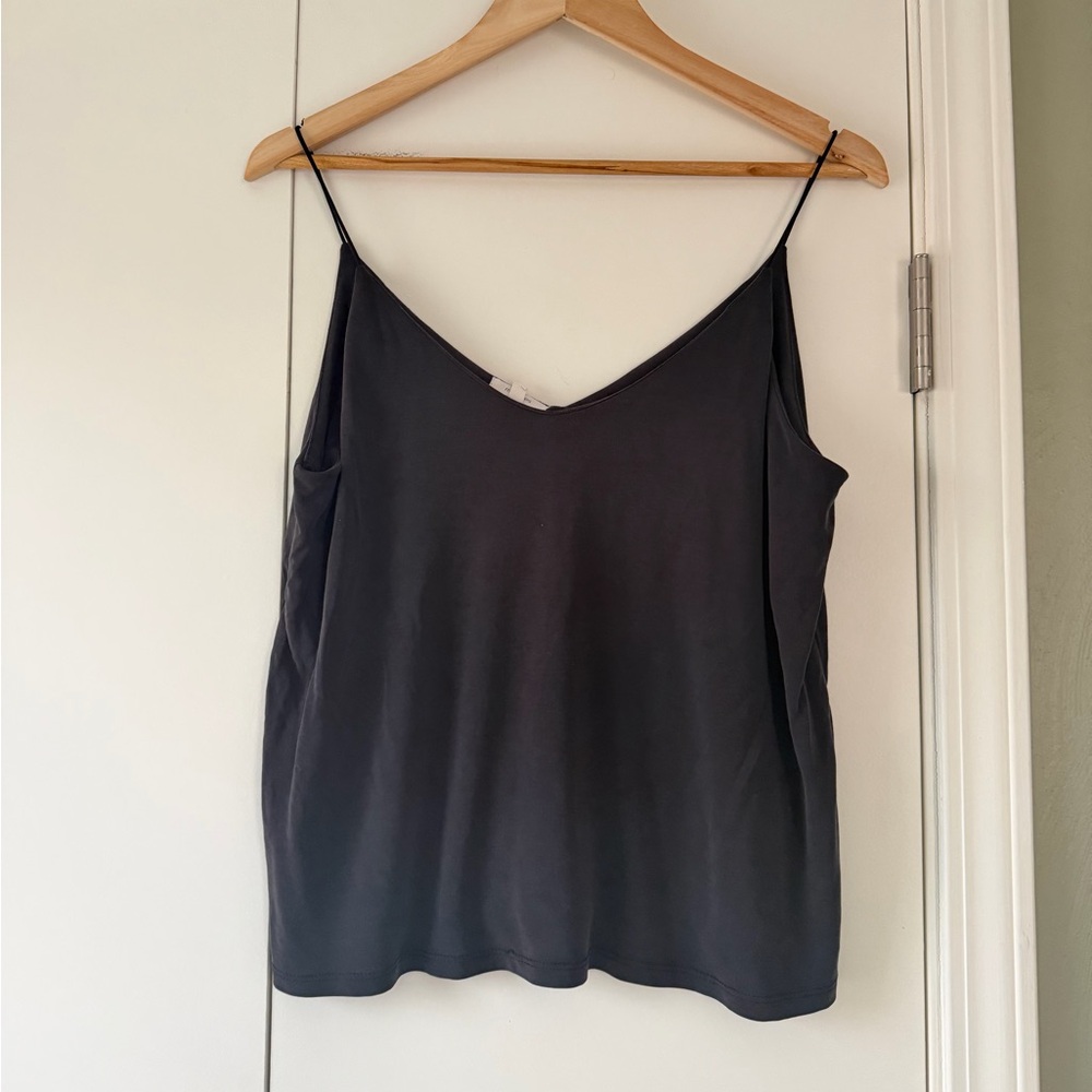 Solid Black Thin Strap shirt